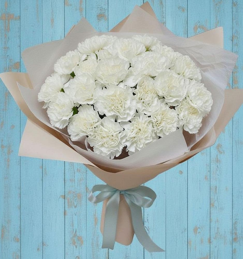 Букет цветов из: Гвоздики в Солнечногорске-7