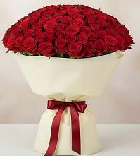 Букет 101 Красная роза Милано в Солнечногорске-7