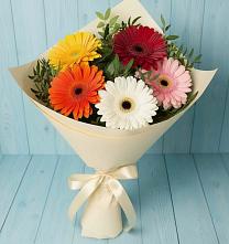 Букет цветов из:  Герберы #REPLACE_PRED# Солнечногорске-7