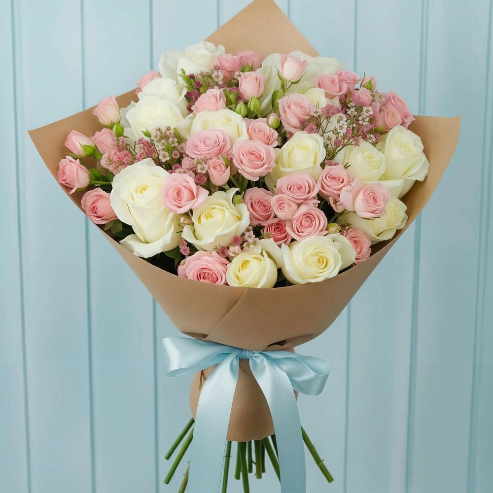 Букет цветов из: Розы в Солнечногорске-7