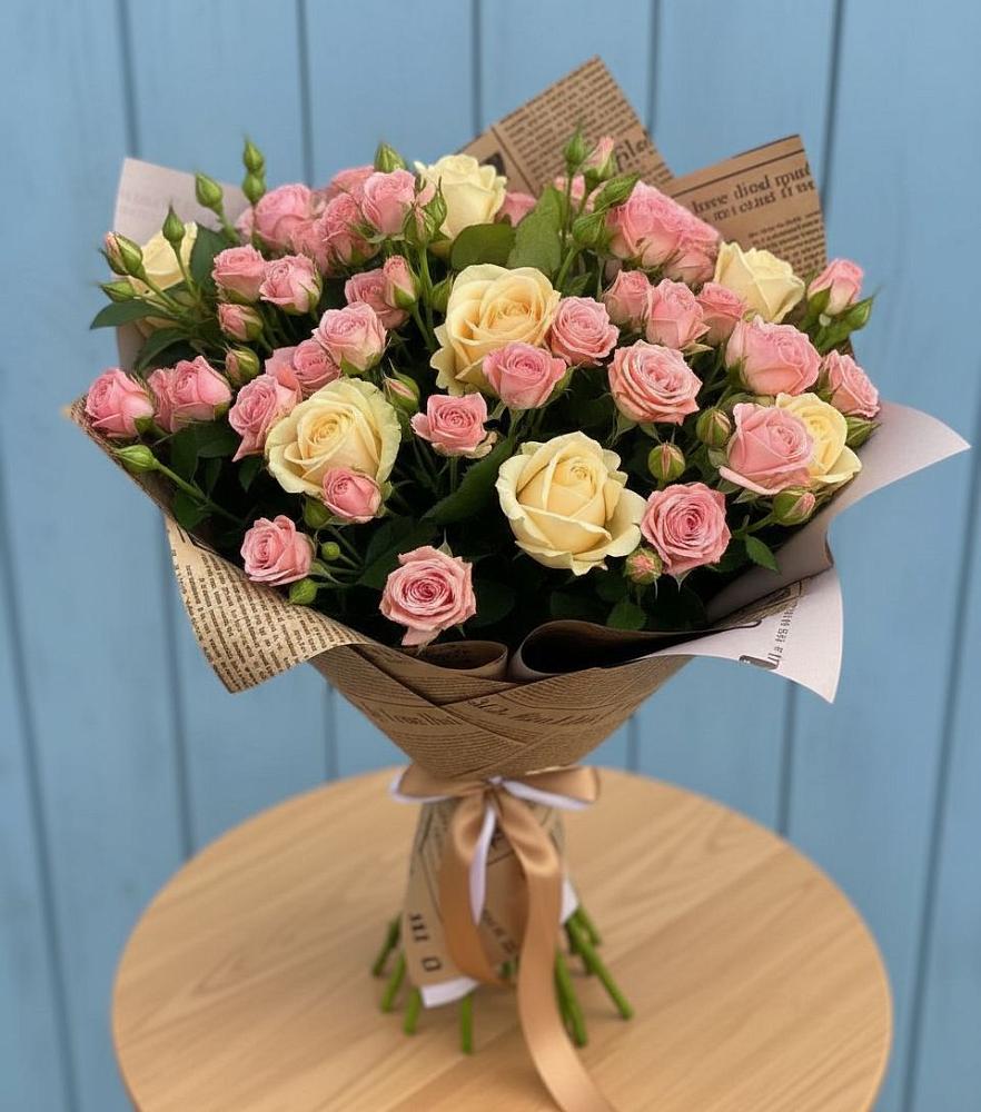 Букет цветов из: Розы в Солнечногорске-7