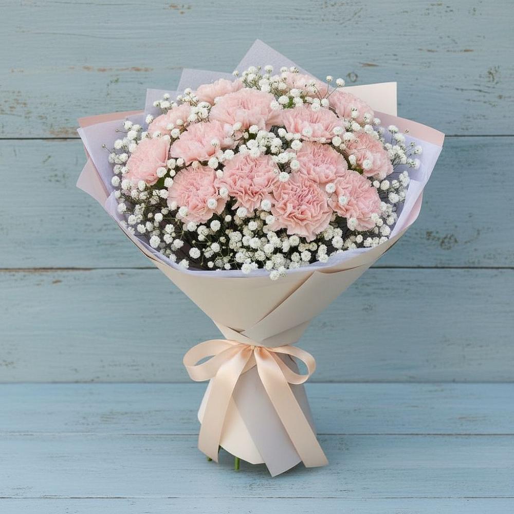 Букет цветов из: Гвоздики в Солнечногорске-7