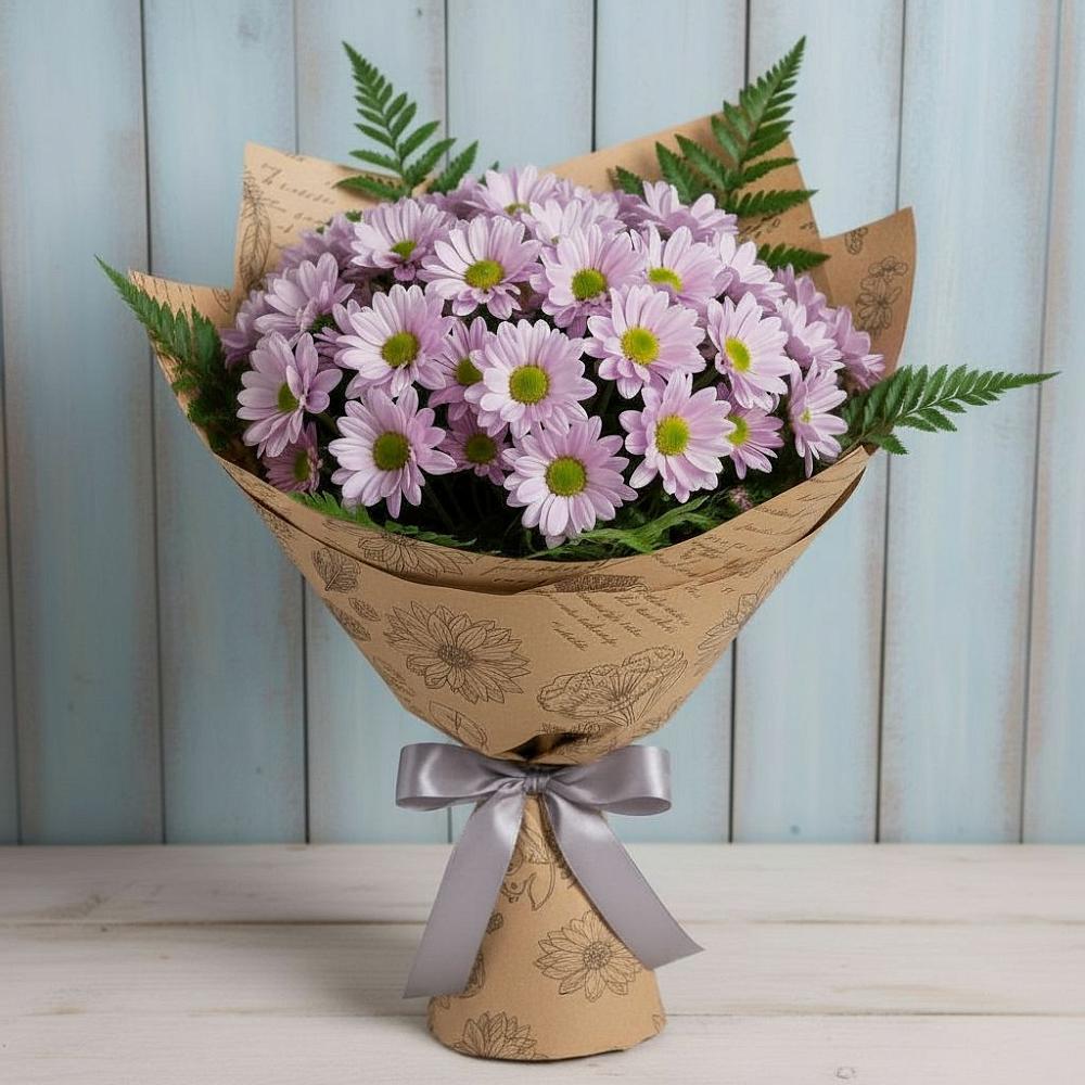 Букет цветов из: Хризантемы в Солнечногорске-7
