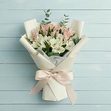 Букет цветов из:  Альстромерии в Солнечногорске-7
