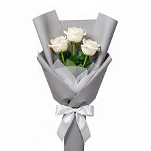 Букет 3 белые розы #REPLACE_PRED# Солнечногорске-7