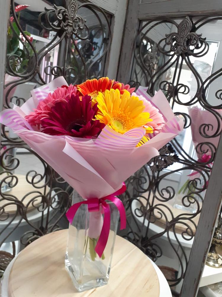 Букет цветов из: Герберы в Солнечногорске-7