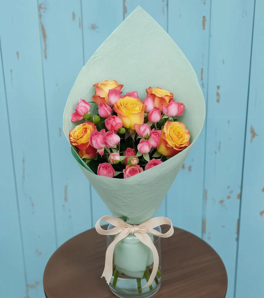 Букет цветов из: Розы в Солнечногорске-7