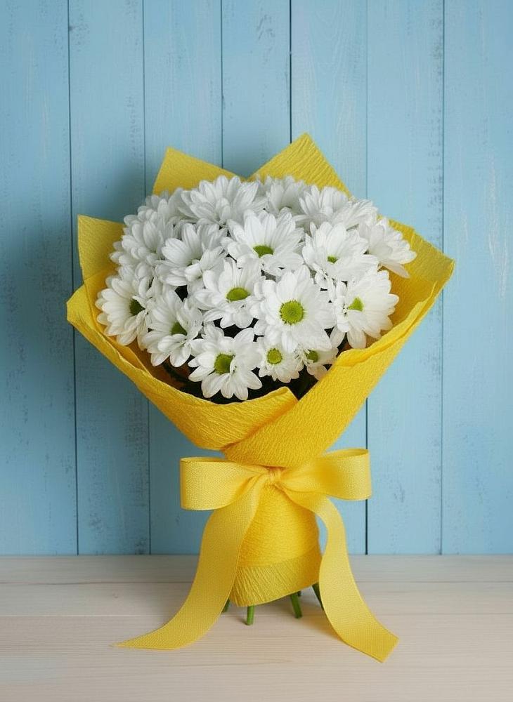 Букет цветов из: Хризантемы в Солнечногорске-7