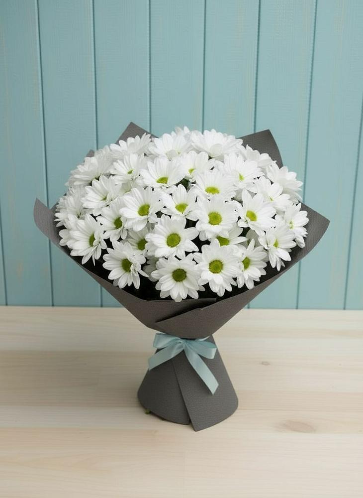 Букет цветов из: Хризантемы в Солнечногорске-7