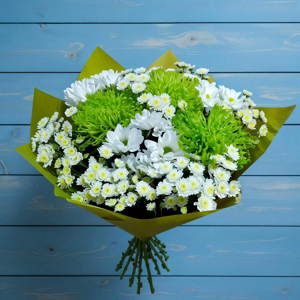 Букет цветов из: Хризантемы в Солнечногорске-7