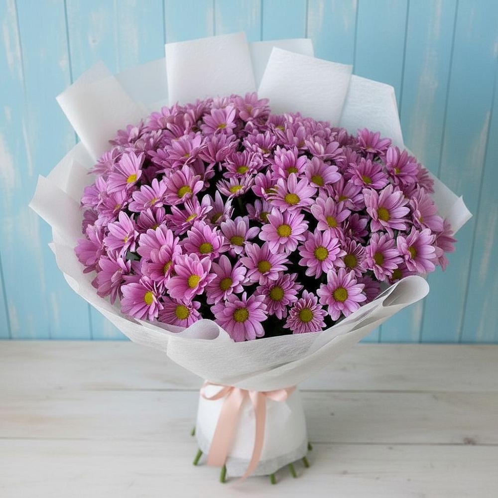 Букет цветов из: Хризантемы в Солнечногорске-7