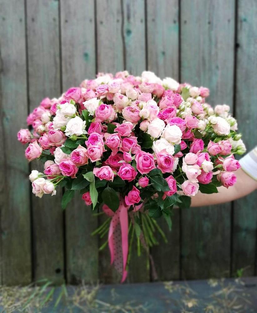 Букет Розовые кустовые розы Натали и Лав Лидия в Солнечногорске-7