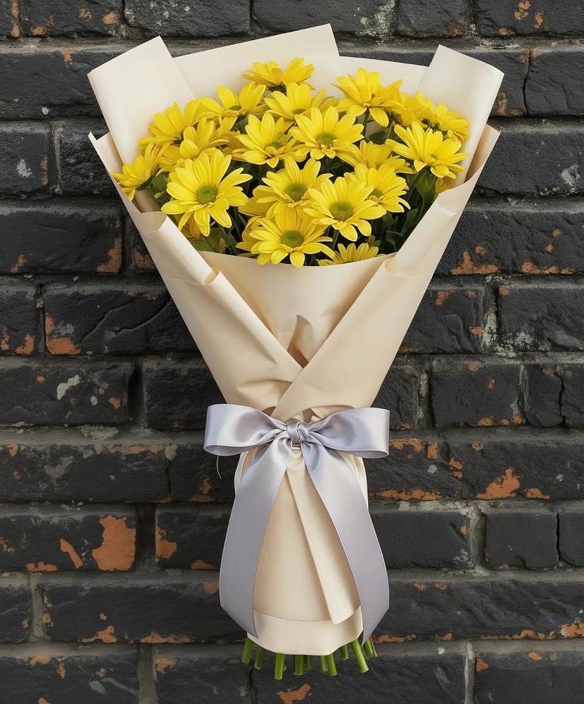 Букет цветов из: Хризантемы в Солнечногорске-7