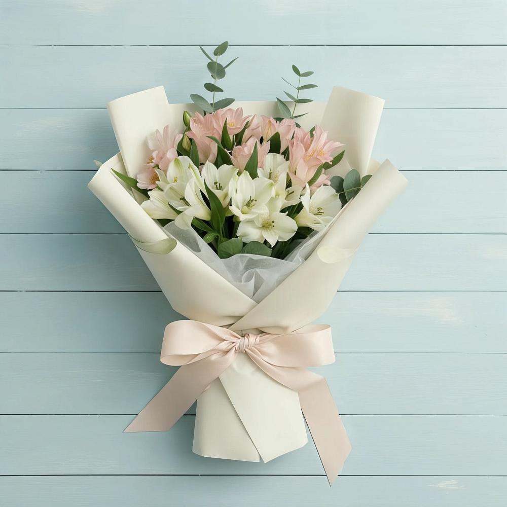 Букет цветов из: Альстромерии в Солнечногорске-7