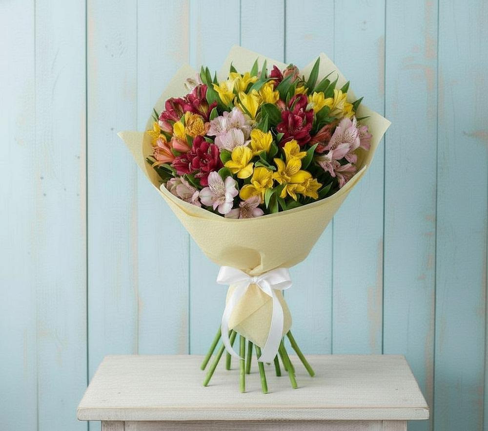 Букет цветов из: Альстромерии в Солнечногорске-7
