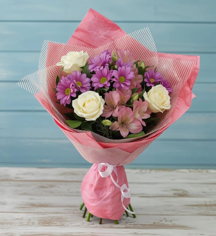 Букет цветов из: Герберы в Солнечногорске-7