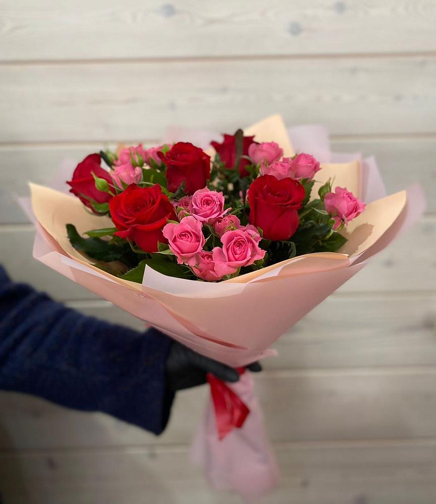 Букет цветов из: Розы в Солнечногорске-7