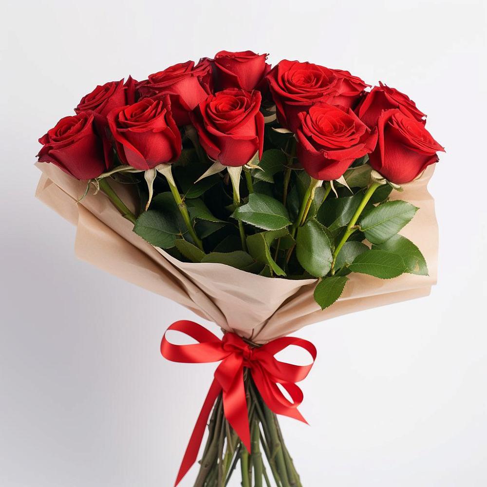 Букет 11 Красных роз Эдлесс Лав в Солнечногорске-7